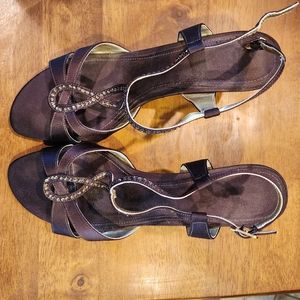 Chocolate embellishment heels (8.5)